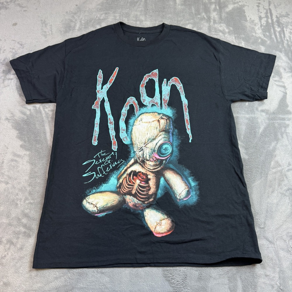 Korn Shirt Mens Large The Serenity Of Suffering Album Art Band Heavy‎ Metal